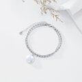 wholesale 925 Sterling Silver Freshwater Pearl Beaded Chain Anklet for Women Beach Foot s-0-3