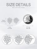 wholesale 925 Sterling Silver Celtic Knot Clover Stud Earrings for Women-0-3