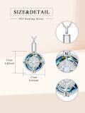 wholesale TOUPOP Compass Necklace For Wife Sterling Silver Compass Urn Necklace Cremation Jewelry For Men Women A5-compass Urn For Ashes -0-1