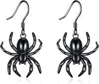 wholesale 925 Sterling Silver Spider Shape Drop Earring Charms s for Women Girls-Spider B