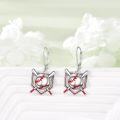 wholesale 925 Sterling Silver Baseball & Bat Design Moonstone Drop Earrings Sporty Gift for Women-0-2