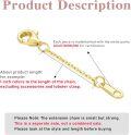 wholesale 14k Real Gold 1/1.5/2/2.5/3/4/5 Necklace Extender Chain Adjustable Extension Chain for Jewelry-0-3