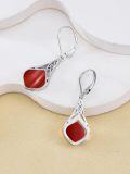 wholesale Sterling Silver Celtic Teardrop Drop Earrings Jewelry Gifts for Women-0-15