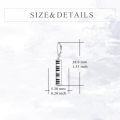 wholesale 925 Sterling Silver Piano Keyboard Earrings Sport and Music Lover s for Women Men-0-3