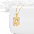 wholesale 14K Gold Celestial Sun Moon Star Pendant Necklace for Women-0-1