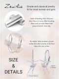 wholesale 925 Sterling Silver Birthstone Crystal Ballerina Earrings for Women-0-2