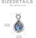 wholesale 925 Sterling Silver Tree of Life Urn Pendant Necklace with Abalone Shell and Fillers Set-0-5