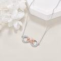 wholesale 925 Sterling Silver CZ Infinity Elephant Love Heart Pendant Necklace for Women-0-4