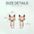 wholesale 925 Sterling Silver Rose Gold Plated Pink Abalone Shell Fox Dangle Earrings-0-5