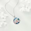 TOUPOP Sterling Silver Crystal Giraffe Necklace Charm Pendant-0-4