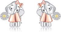 wholesale S925 Sterling Silver Elephant Stud Earrings for Women Animal s-Elephant