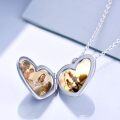 wholesale TOUPOP S925 Sterling Silver Heart Lockets Necklace That Holds Pictures Jewelry For Women Photo Pendant Necklace For Birthday Gifts -0-3