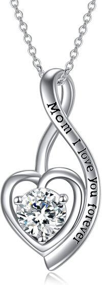 wholesale TOUPOP Mother's Day Gifts For Mom Mom Necklace 925 Sterling Silver Mom Necklaces Form Daughter Mom Jewelry Mothers Day Jewelry Gifts For Mom New Mom -undefined