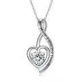 TOUPOP 925 Sterling Silver Mom Necklace Jewelry Gifts For Mom From Daughter-0-0