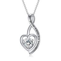 TOUPOP 925 Sterling Silver Mom Necklace Jewelry Gifts For Mom From Daughter-undefined
