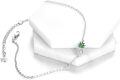wholesale 925 Sterling Silver Pineapple Charm Anklet with Green Enamel and CZs - Adjustable Chain Links for Women's Fashion Jewelry (Beach Style)-0-3
