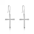 TOUPOP Sterling Silver Cross Dangle Earrings Christmas Birthday Gifts For Women-0-0