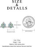 wholesale TOUPOP Celtic Knot/tree Of Life/love Knot/moon Celtic Stud Earrings 925 Sterling Silver Crescent Celtic Knot Triangle Vintage Jewelry Good Luck Irish Christmas Birthday Gifts For Women -0-1