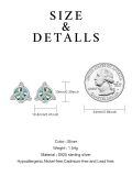 TOUPOP Sterling Silver Celtic Knot Tree of Life Love Knot Moon Crescent Triangle Stud Earrings Irish Gifts-0-1