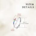 wholesale 925 Sterling Silver Rainbow Cross Open Ring With Engraving All Thing Are Possible-0-3
