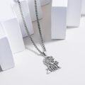 wholesale Sterling Silver Celtic Knot Necklace with Animals Pendant Jewelry for Men Women-0-13