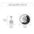 wholesale 925 Sterling Silver Daisy Belly Button Ring Flower Piercing Jewelry for Women Hypoallergenic-0-3