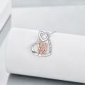 wholesale 925 Sterling Silver Infinity Heart Three Sisters Friendship Pendant Necklace for Women Girls Gifts-0-1