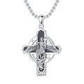 wholesale 925 Sterling Silver St Michael Cross Necklace-0-0