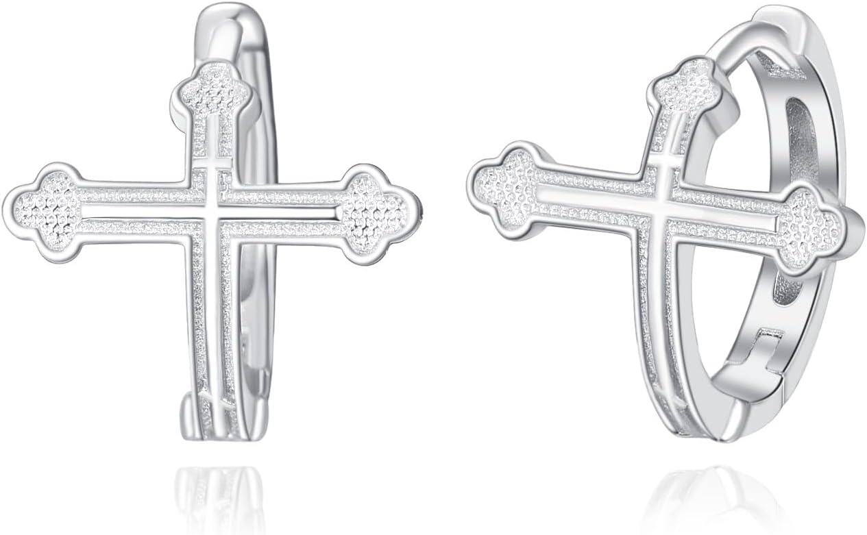 Sterling Silver Small Huggie Hoop Earrings for Men Women Cartilage-silver