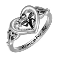 TOUPOP Sterling Silver Rings With Stone Jack Skellington Zero Jewelry Gift-0-0