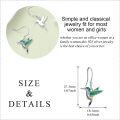 wholesale 925 Sterling Silver Hummingbird Dangle Drop Earrings with Enamel Stones for Women Girls Mom Daughter Gifts-0-4