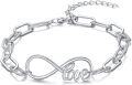 wholesale Sterling Silver Paperclip Chain Bracelet 5 2mm Lobster Clasp Italy 6 5 8 -0-17