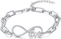 wholesale  Sterling Silver Infinity Cross Turtle Bracelet for Women -Infinity Bracelet