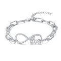 wholesale 925 Sterling Silver Bee Charm Bracelet With Gold And Crystal Details-0-0