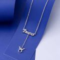 wholesale 925 Sterling Silver Taurus Zodiac Lariat Necklace-0-3