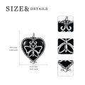 wholesale 925 Sterling Silver Black Onyx Heart Butterfly Drop Earrings For Women-0-3