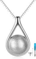 wholesale 925 Sterling Silver Tear Drop Hourglass Cremation Jewelry Keepsake Urn Necklace with Funnel and Fill Tool-0-0