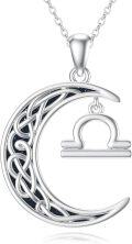 wholesale Sterling Silver Zodiac Necklace 12 Constellations Pendant Jewelry for Women Men-0-32