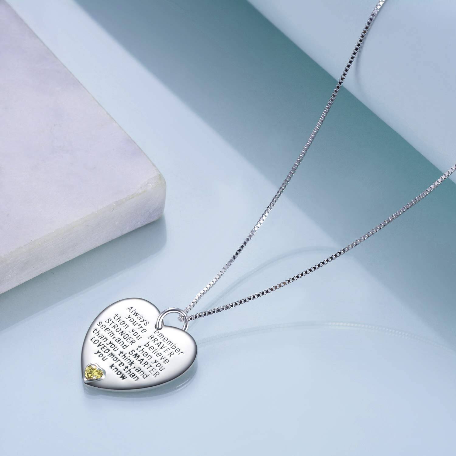 Inspirational Heart Necklace for Women
