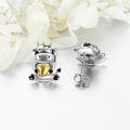 wholesale 925 Sterling Silver Heart Cow Animal Stud Earrings-0-2
