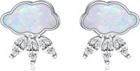 wholesale 925 Sterling Silver Cloud & Rain Drop Earrings with Anti-Allergenic Hypoallergenic Design - Perfect Gift for Women-Shape 2