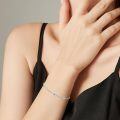 wholesale 925 Sterling Silver Rainbow Birthstone Infinity Knot Bracelet-0-3