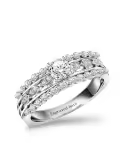 TOUPOP 14K Gold Moissanite 2ct Round Diamond Cut Vintage Engagement Rings-0-0