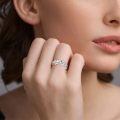 wholesale 925 Sterling Silver Birthstone Adjustable Open Ring for Women-0-3