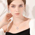 TOUPOP Sterling Silver Heart Initial A-Z Letter Pendant Necklace Gift-0-1