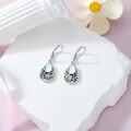 wholesale 925 Sterling Silver Abalone Shell Hummingbird Drop Dangle Earrings for Women-0-3