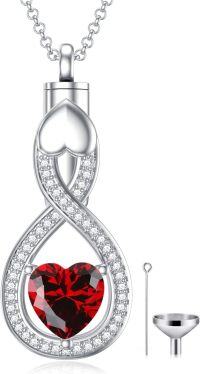 wholesale Sterling Silver Teardrop Urn Necklace for Ashes Men Women-03-01-Teardrop-January-03-01-Teardrop-January