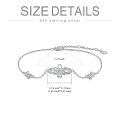 wholesale 925 Sterling Silver Infinity Knot Bracelet White Gold Plated Adjustable Chain Jewelry For Women-0-3