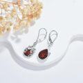 wholesale 925 Sterling Silver Orange Fire Opal Butterfly Drop Earrings-0-13