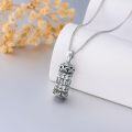 wholesale S925 Sterling Silver & Tibetan Buddhism Lotus Ash Pendant Necklace for Ashes, Memorial Jewelry-0-1